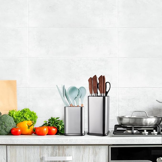 RedCall Stainless Steel Kitchen Utensil Holder - Image 6
