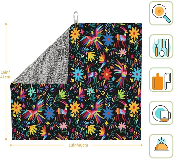 Mexican Folk Art Otomi Dish Drying Mats - Image 7