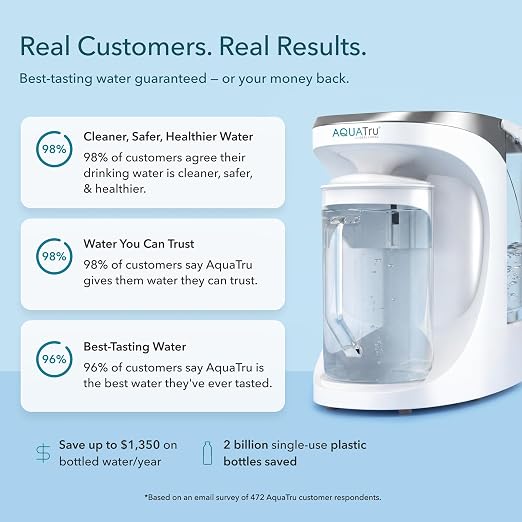AquaTru Carafe Countertop Water Purifier | Compact 4-Stage Reverse Osmosis - Image 8