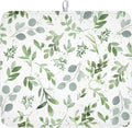 Spring Summer Sage Green Leaves Dish Drying Mat 16 x 18 Inch Spring Eucalyptus by Unknown