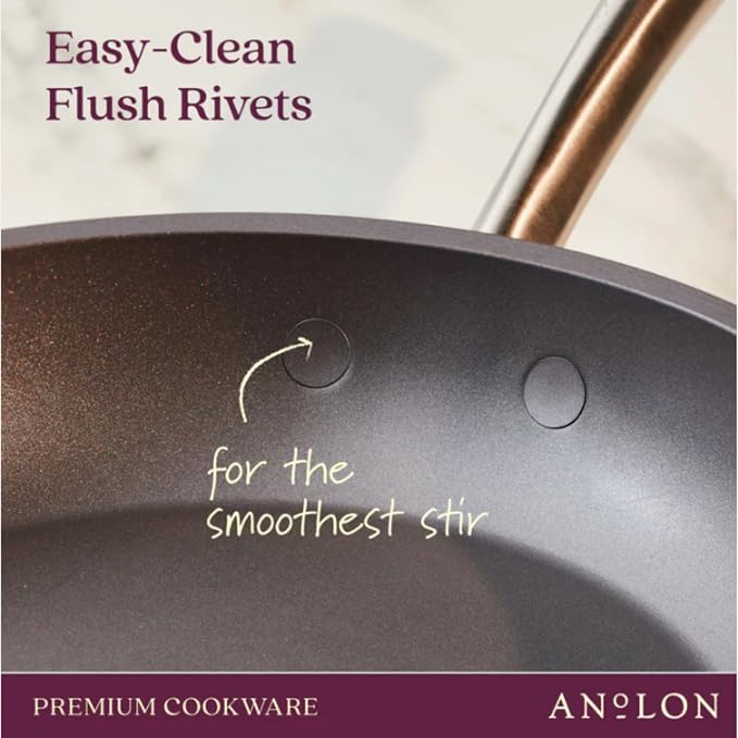 Anolon Accolade Forged Hard Anodized Nonstick Frying Pans/Skillet Set, 10 Inch - Image 6