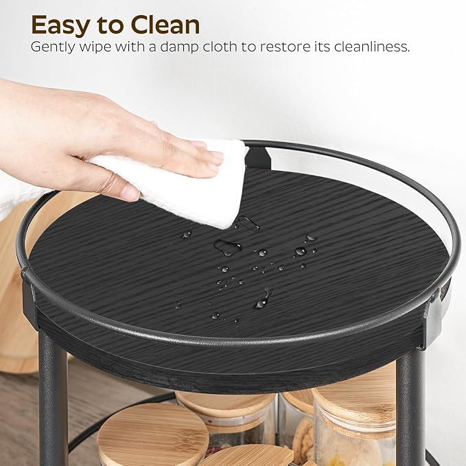 YATINEY Spice Rack, 3 Tier Turntable Organizer - Image 6
