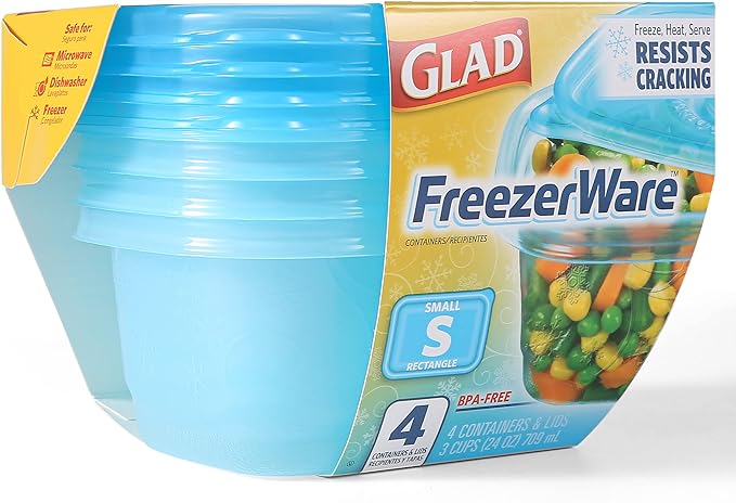 Glad GladWare FreezerWare Food Storage Containers - Image 3
