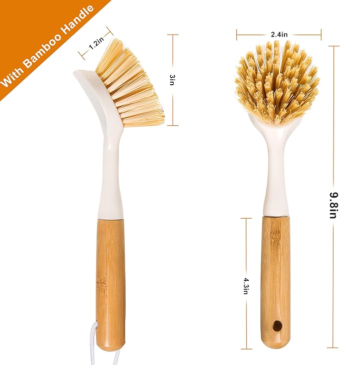 FunCee 2 Pack Kitchen Dish Brushes - Image 7