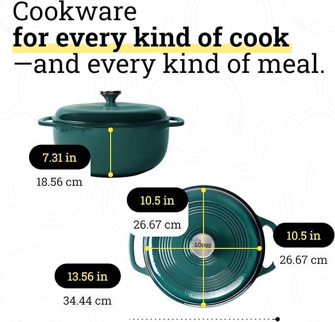 Lodge Essential Enamel Cast Iron Dutch Oven - Image 5