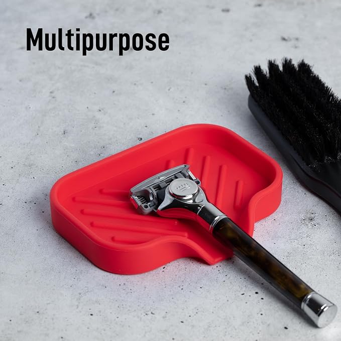 Zulay Kitchen Small Silicone Sponge Holder – Space-Saving Sink Organizer Tray - Image 5