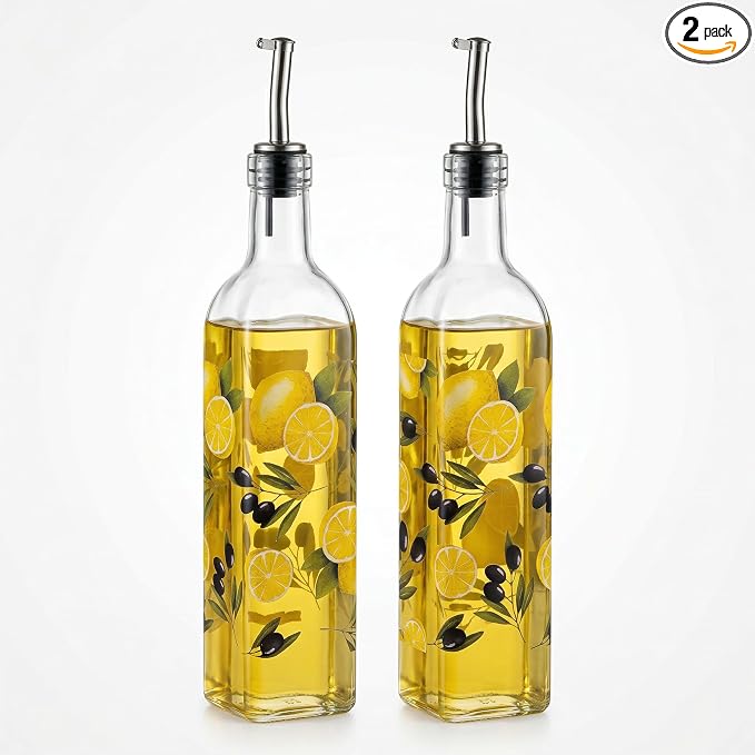 Topadorn 17 oz Olive Oil Dispenser Bottle Set by Topadorn