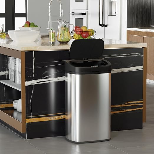 BestOffice 22 Gallons Automatic Sensor Large Kitchen Trash Can - Image 3