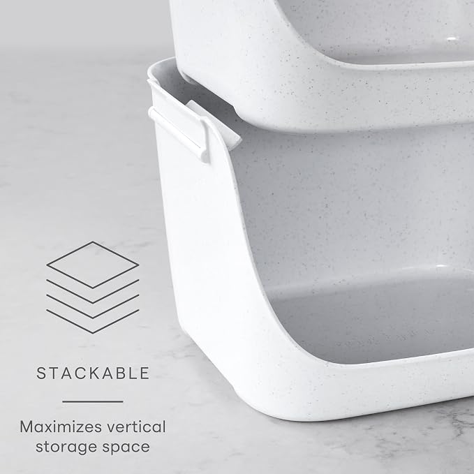 YouCopia ShelfBin Stacking Pantry Bins, Stackable Storage Basket Organizers - Image 2