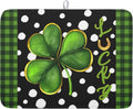 St. Patrick's Day Dish Drying Mats 18x24 Inch Green Clover Shamrock Lucky by Kawani