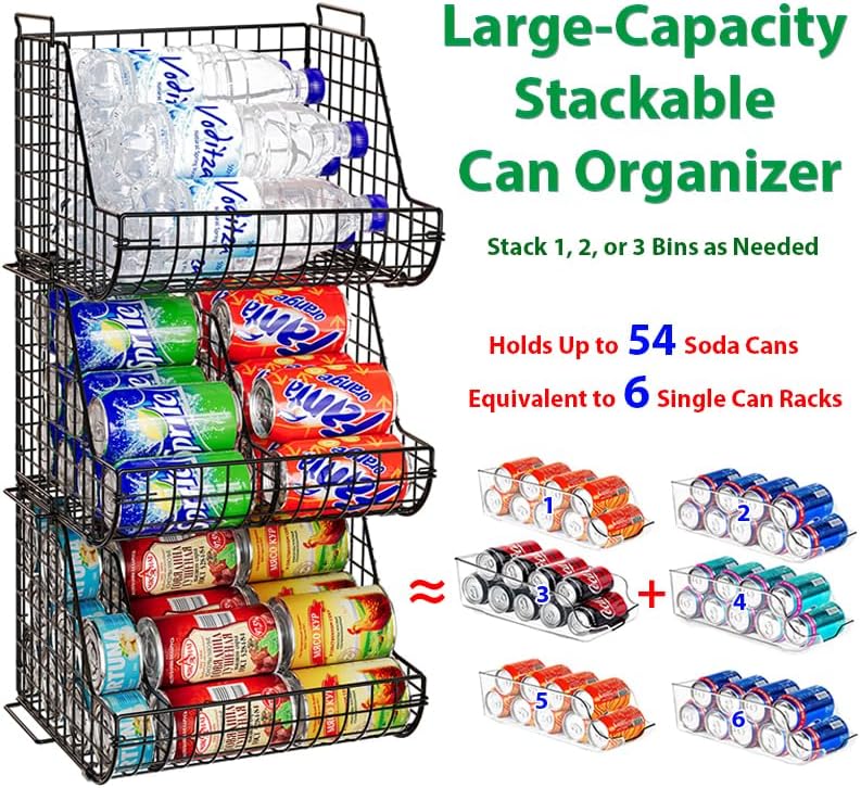 Stacking Can Dispensers, 3 Tier, 3-Pack