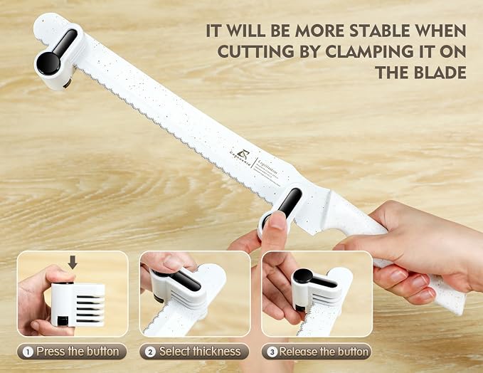 CoquusAid Upgrade Bread Knife for Homemade Bread, World‘s 1st Double Serrated - Image 7
