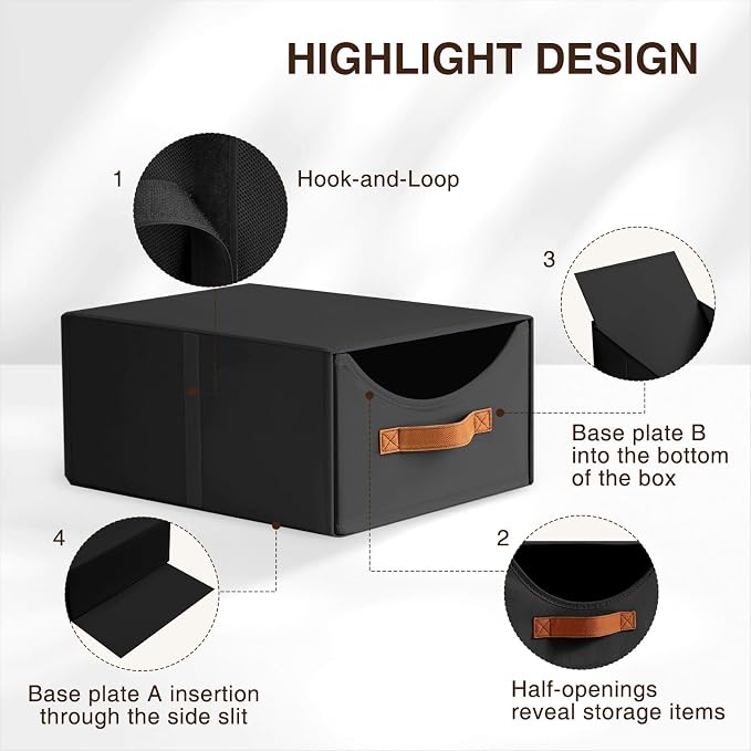 Homsorout Stackable Storage Drawers - Image 6