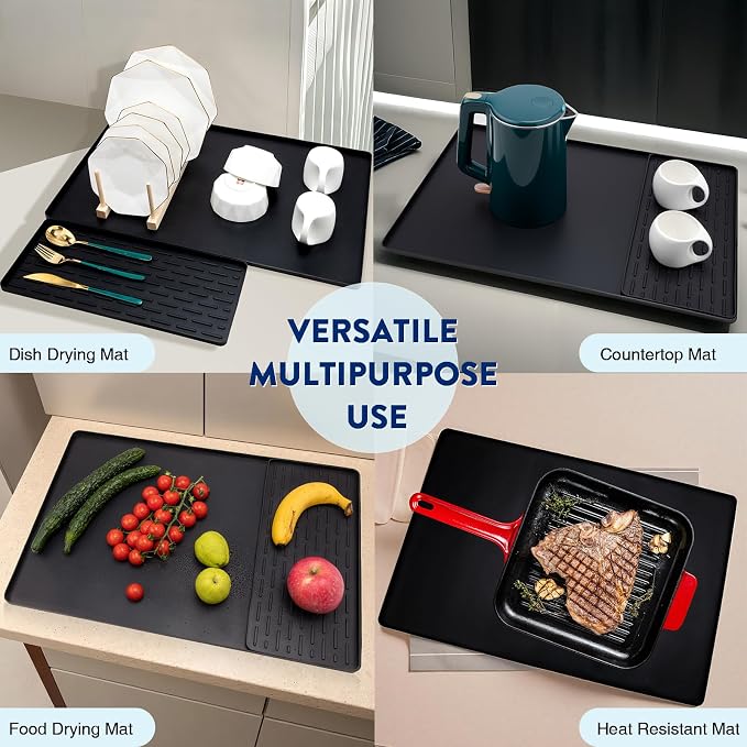Silicone Coffee Mat, Eco-friendly, Hygienic Drying Pad, Leak-Proof and Non-Slip - Image 4