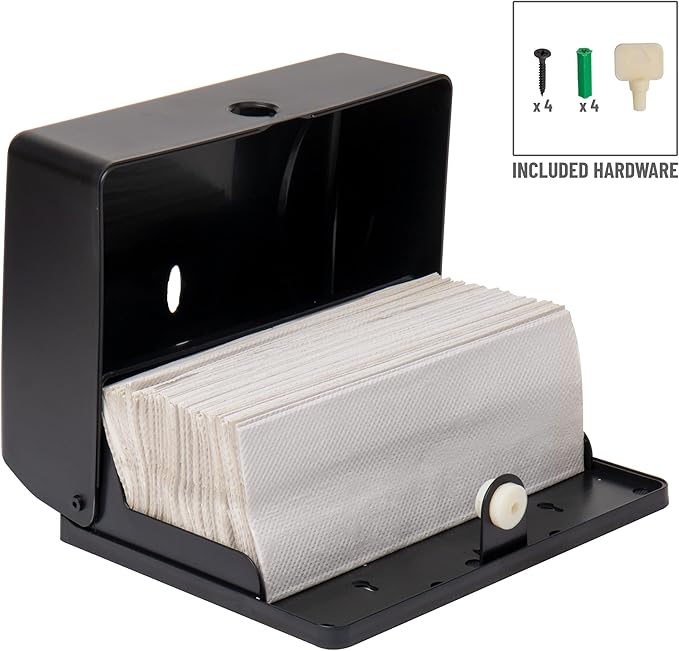 Mind Reader Paper Towel Dispenser, Tri-Fold Towel Holder, Wall Mount - Image 4