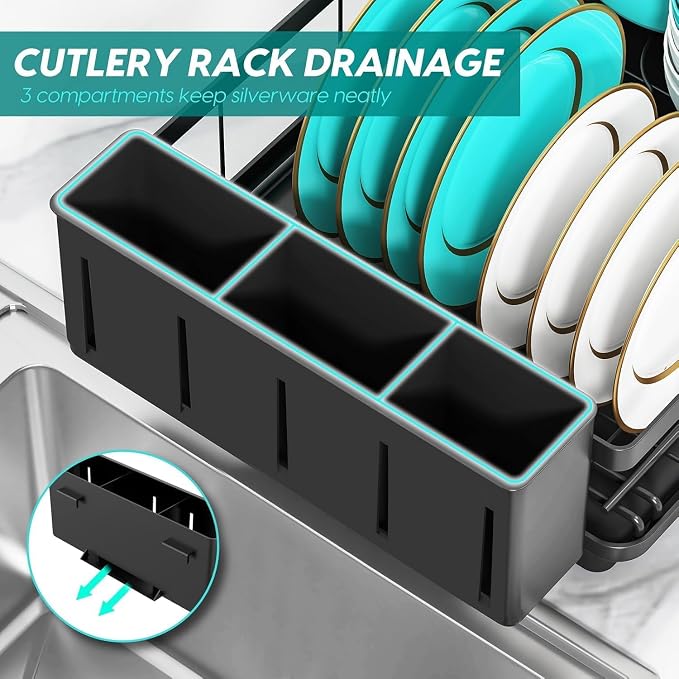 MERRYBOX Dish Drying Rack Space-Saving Dish Racks - Image 6