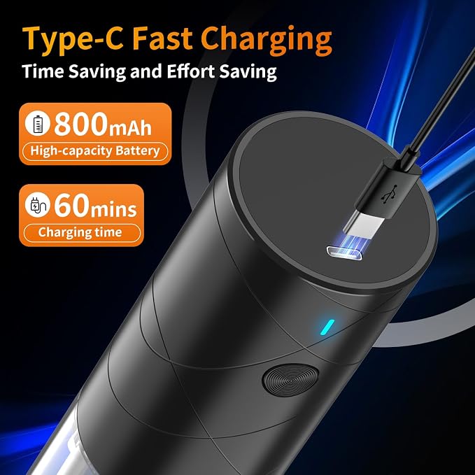 2Pack Electric Salt and Pepper Grinder Set USB Rechargeable - Image 4