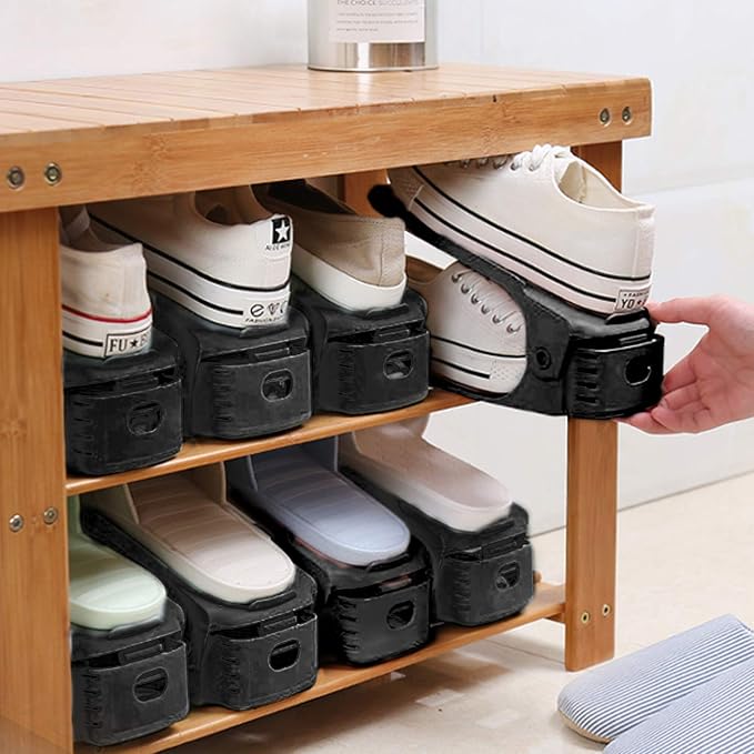 Neprock Shoe Rack Shoe Organizer Space-Saving Storage Shoe Organizer - Image 6