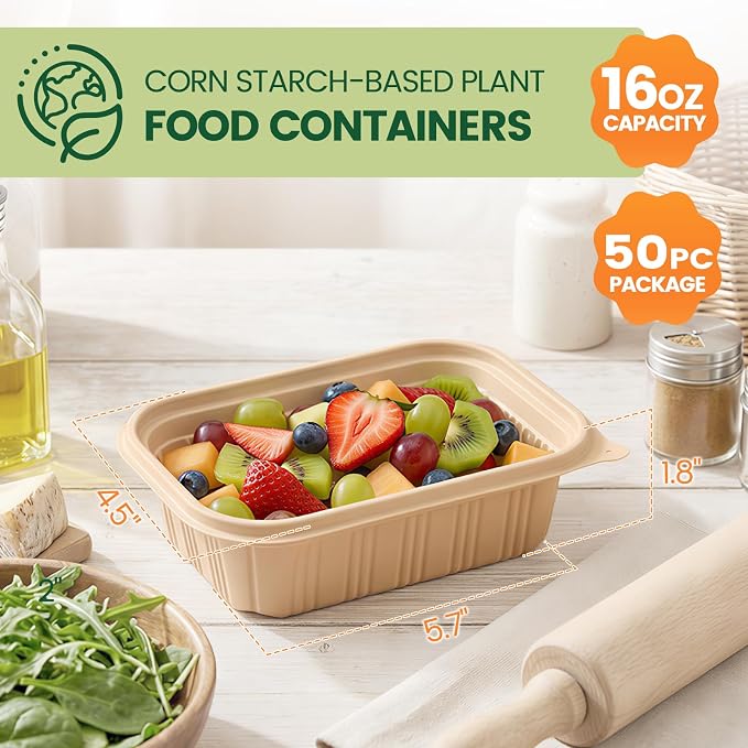 100 Piece Meal Prep Containers - Image 3