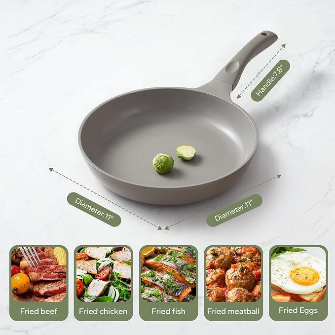 Redchef Non Stick Frying Pans, Ceramic Pan, Non-toxic Healty Skillet Omelet Pan - Image 8