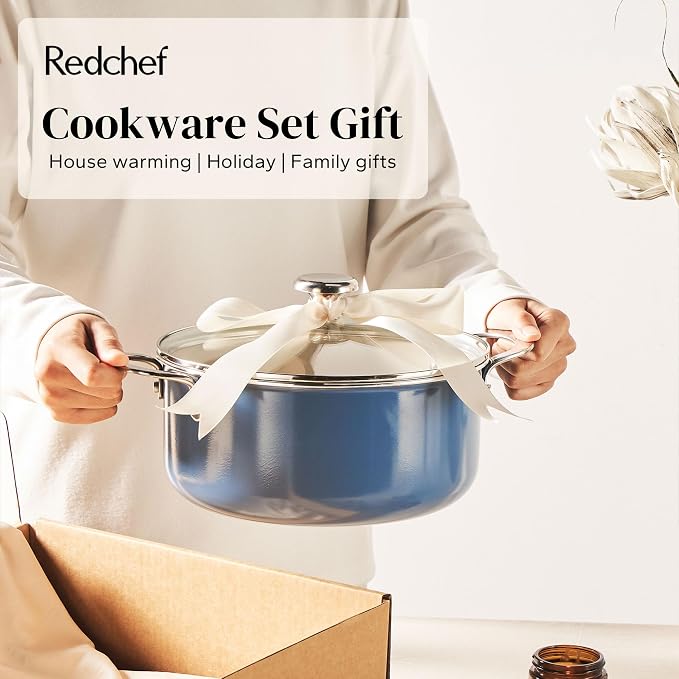 Redchef Ceramic Nonstick Cookware Set, Induction Cookware - Image 7