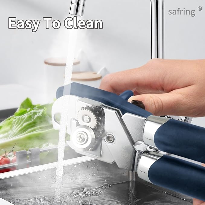 Safring Can Opener Manual, Handheld Strong Heavy Duty Stainless Steel Can Opener - Image 6