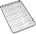 Large Set Baking Sheet and Cooling Rack Set, Bastwe 24L x 16W x 1H inch by BASTWE