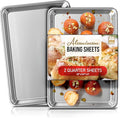 Eatex Aluminum Baking Sheet Set, 2 Pack Cookie Sheet Set, 9x13 Baking Pan Set by Eatex