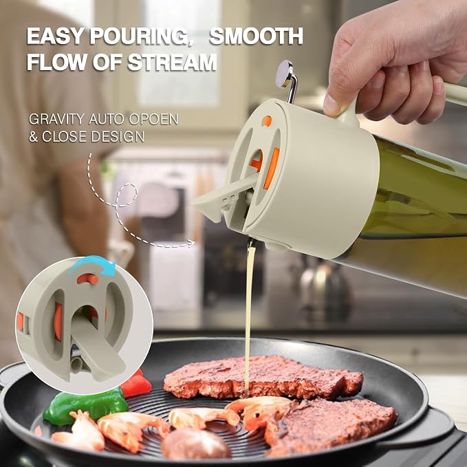 2-IN-1 500ml/17oz Light-Blocking Dark Oil Sprayer - Image 6