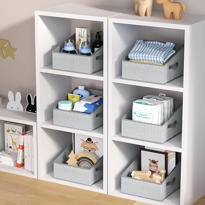 DIMJ Trapezoid Storage Bins, Closet Storage Bins - Image 4