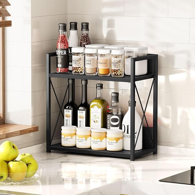 Giikin Kitchen Countertop Organizer, 2 Tier Coffee Bar Organizer, Kitchen - Image 6