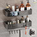Voldra Shower Caddy Suction Cup, 2 Pack Shower Shelves by VOLDRA