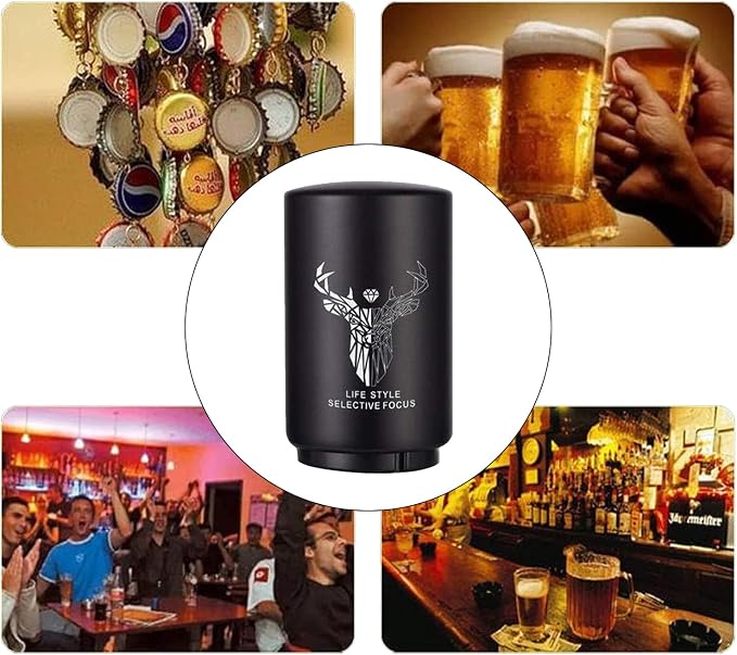 Father's Day Gift for Dad, YUDANSI Push Down Bottle Opener, Automatic Beer - Image 7