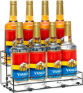 8 Bottles Coffee Syrup Organizer, 2 Tier Syrup Stand, Syrup Rack