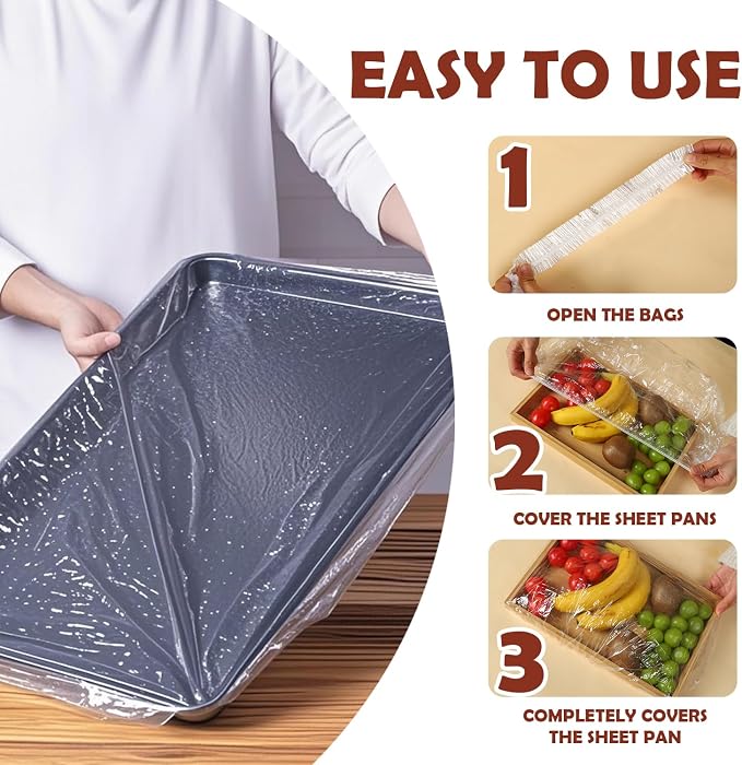 50Pcs Sheet Pan Covers for 24x16, 18x13 inch - Image 9