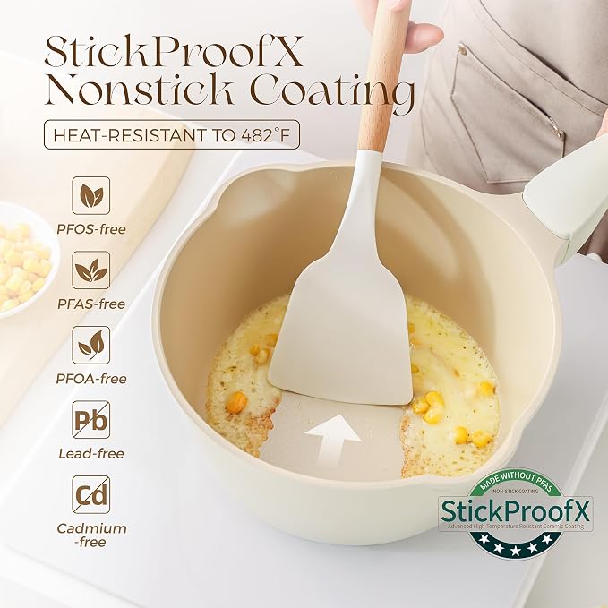 PRICUSIS Ceramic Nonstick Saucepan - Image 2