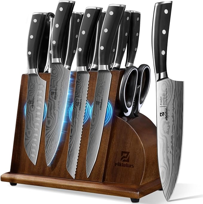 Piklohas Knife Sets for Kitchen by Piklohas