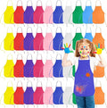 KUUQA 16/24/30/36/40Pcs Kids Apron Painting Aprons by KUUQA