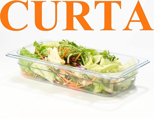CURTA 6-Pack 1/3 Size 2.5" Deep NSF Polycarbonate Food Pans | Dishwasher & - Image 6