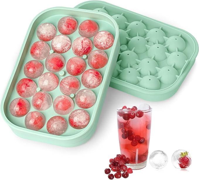 Ice Cube Tray, 2 Pack Silicone Ice Balls Maker by VVAYHUA