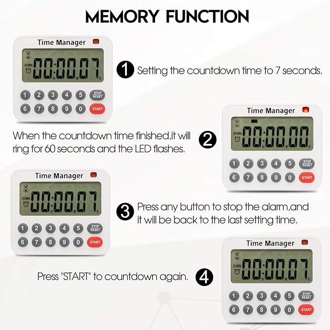 AIMILAR Magnetic Digital Kitchen Timer - Image 4