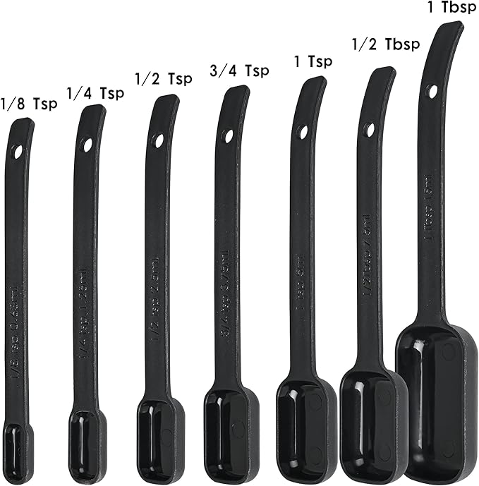 Measuring Cups and Spoons Set 15, 7 Plastic Measuring Cup Spoon Set, 7 Spice - Image 6