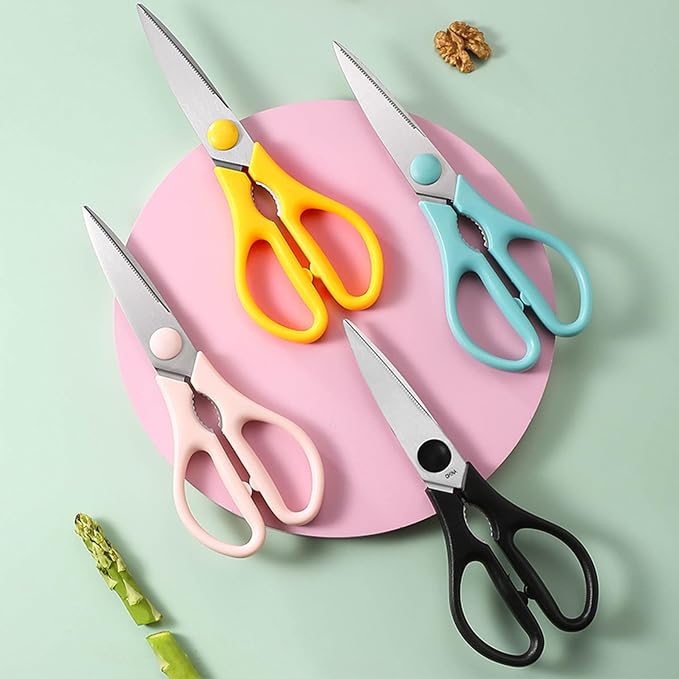Kitchen Scissors, Rkqoa Black Kitchen Shears All Purpose Heavy Duty - Image 2