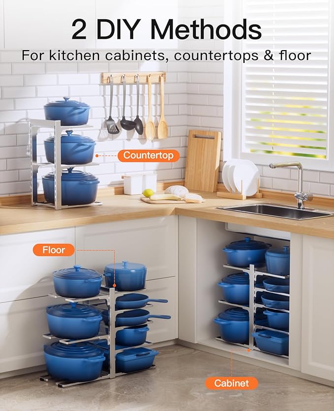 ORDORA Pots and Pans Organizer Rack - Image 2