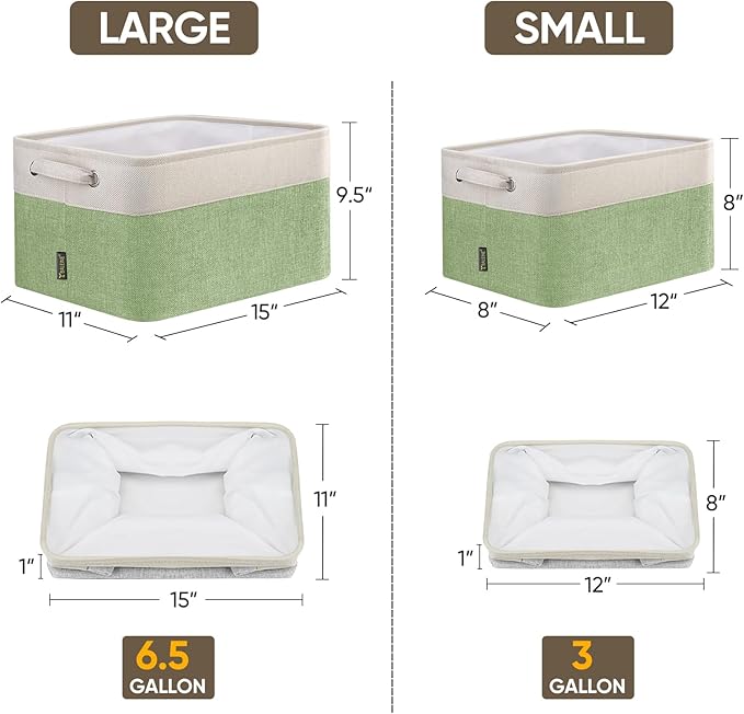 BALEINE 2 Pack Fabric Closet Storage Bins - Image 2