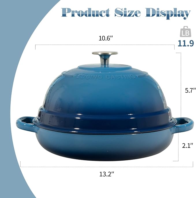 EDGING CASTING Enameled Cast Iron Dutch Oven Pot - Image 3