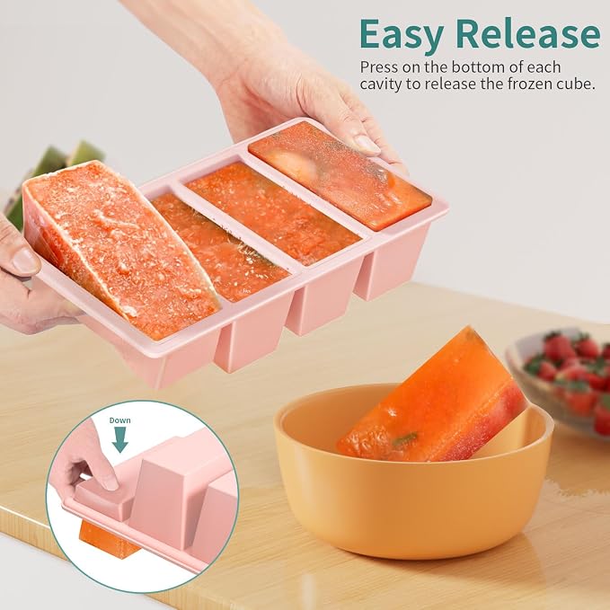 Silicone Freezer Tray for Sauce Cube: GGOW Silicone Freezing Tray for Broth - Image 2