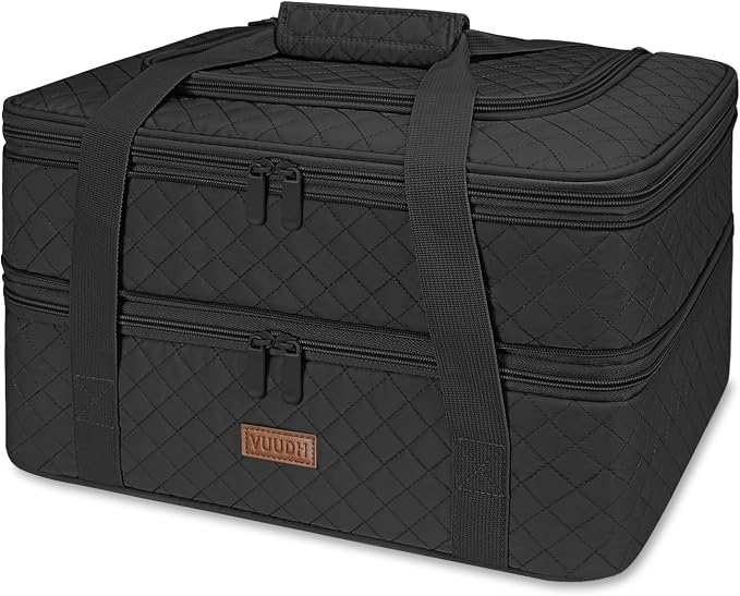 Quilted Double Decker Casserole Carrier by Vuudh