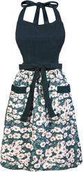 Cute Floral Aprons for Women by HYVOROS