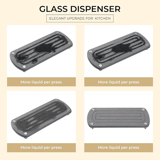 Kitchen Soap Dispenser Set - 16OZ Black Glass Bottle - Image 4